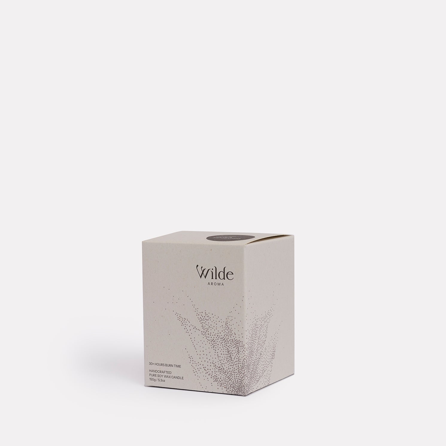 Small pure soy candle in box by Wilde Aroma