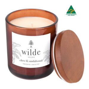 Wilde Aroma Large Candle Clove and Sandalwood